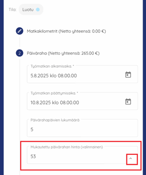 selainpohjainen kirjaus 3
