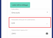selainpohjainen kirjaus 5